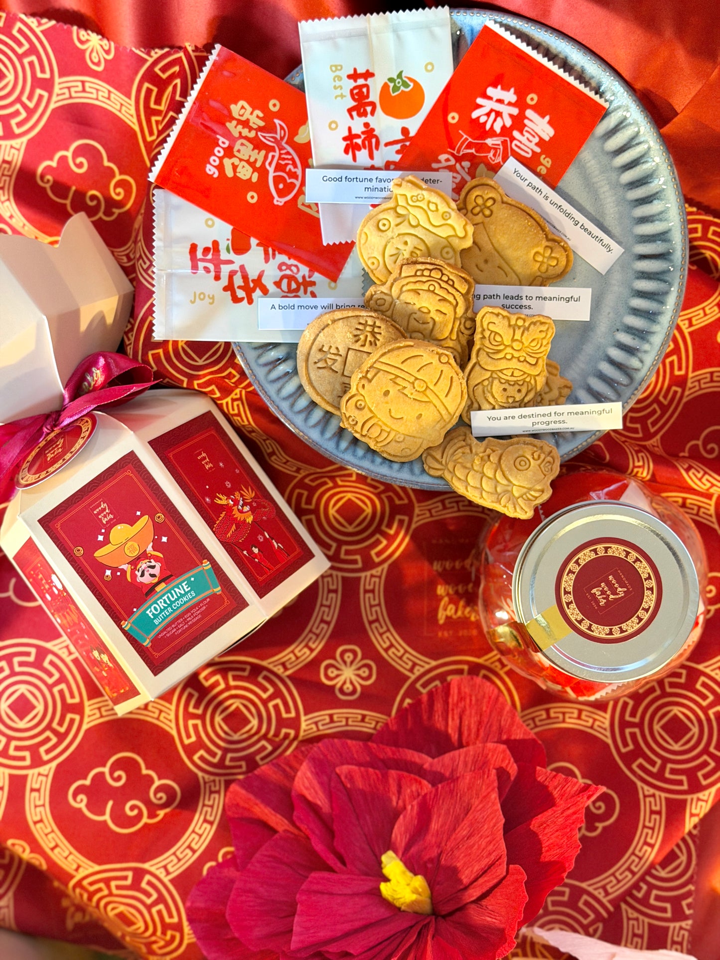 Box of Fortune – Chinese New Year Fortune Butter Cookies