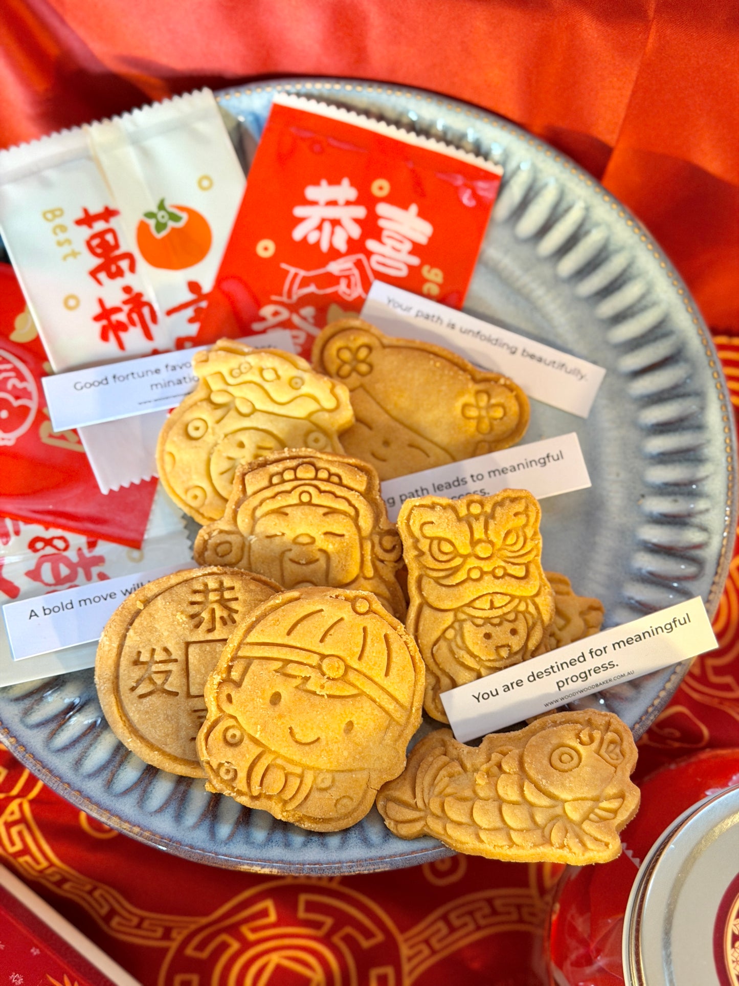 Box of Fortune – Chinese New Year Fortune Butter Cookies
