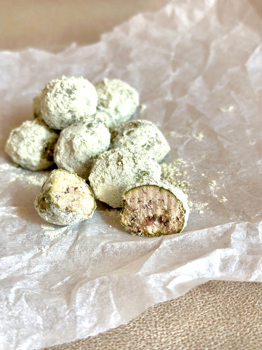 Red Bean and Matcha Balls